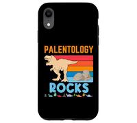 Palentology Rocks Retro Dinosaur Rock Fun Paleontologist Case for iPhone XR
