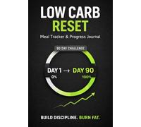 Paleo Atkins Meal Tracker 90 Days Low Carb Nutrition Log Weight Loss Journal: Daily Food Planner Intake Monitoring Water Habit Mood Progress Discipline Transformation Guide