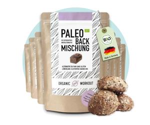 Paleo Bread Mix 300g, 10 Pack - Organic, Gluten-Free, High in Protein, No Added Sugar or Preservatives, Suitable for Keto and Paleo and Weight loss diets, Classic German Bread, Organic Workout