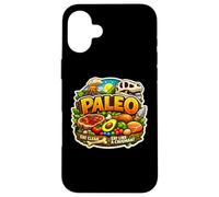 Paleo Eat Clean Like A Caveman Nutrition Lover Healthy Diet Case for iPhone 16 Plus