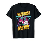 Paleo Nerd Retro Raptor Dino Pun Graphic for Science Lovers T-Shirt