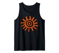 Paleo Sun Design Petroglyph Ancient Sun Symbol Tank Top