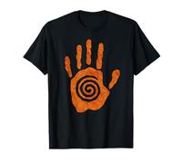 Paleo Sun Spiral Handprint Ancient Petroglyph Symbol T-Shirt
