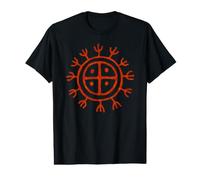 Paleo Sunshine Symbol Petroglyph Nordic Design Value Graphic T-Shirt