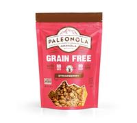 Paleonola Grain-Free Cereal Strawberry Flavour - GMO Free, Grains, Soy, Gluten, Dairy Free - Low Carb Protein Snack for Healthy Breakfast