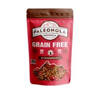 Paleonola Grain-Free Cereal Strawberry Flavour - GMO Free, Grains, Soy, Gluten, Dairy Free - Low Carb Protein Snack for Healthy Breakfast