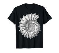 Paleontology Acanthoceras Ammonite Fossil Spiral Shell T-Shirt