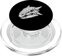 Paleontology Dinosaur Ankylosaurus Skull Fossil Anatomy PopSockets PopGrip for MagSafe