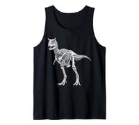 Paleontology Dinosaur Carnotaurus Skeleton Horned Tank Top