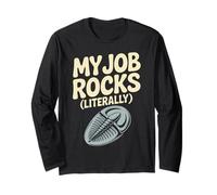 Paleontology Pun Job Fossil Preparer Long Sleeve T-Shirt