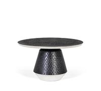 Palermo Grey Metal - Round Large Coffee Table