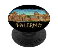 Palermo Italy Travel Souvenir Gift Historic City Landmark PopSockets Adhesive PopGrip
