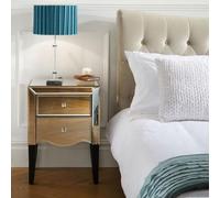 Palermo Mirrored 2 Drawer Bedside Cabinet