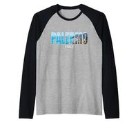 Palermo Prefecture Italy City Palermo Vintage Design Raglan Baseball Tee
