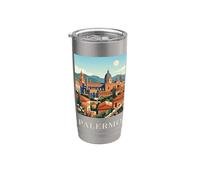 Palermo Sicily Italian Architecture Coastal Travel Design Stainless Steel Insulated Tumbler