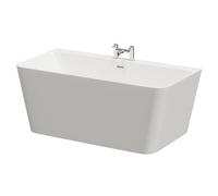 Palermo Square Double Ended Freestanding Back to Wall Bath | White | Acrylic | 1500mm x 740mm