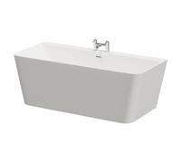 Palermo Square Double Ended Freestanding Back to Wall Bath | White | Acrylic | 1700mm x 740mm