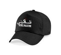 Palestine Baseball Free Palestine Save Gaza Cap Free Gaza Peace Protest Humanity Hat (Black)