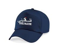 Palestine Baseball Free Palestine Save Gaza Cap Free Gaza Peace Protest Humanity Hat (Navy)