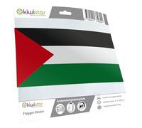 Palestine Car Sticker Flag Sticker 10 cm LAMINIERT EXTRA LONG DURABLE