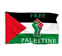 Palestine Country Free Fist Flag Polyester Palestine Banner Flags for Outdoor Garden Yard Decorations