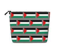 Palestine Flag A Versatile Travel Makeup Bag, Ideal for Daily Routines and Business Journeys