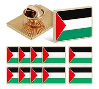 Palestine Flag Brooch Metal Lapel Pin for Clothes and Backpacks Sturdy Decorative Pin for Jackets Versatile Chest Badge for Daily Wear