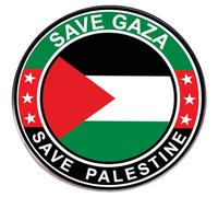 Palestine Flag Brooch Pin Round National Flag Lapel Pin Patriotic Metal Pin Save Gaza Free Gaza Badge for Shirt Bag Accessory
