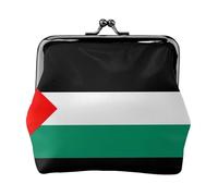 Palestine flag coin purse for women,small womens wallet,small makeup bag for purse,ultra-thin retro change wallet, Black, One Size, Art Deco