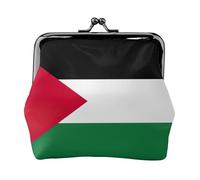 Palestine flag coin purse for women,small womens wallet,small makeup bag for purse,ultra-thin retro change wallet, Black, One Size, Art Deco