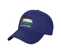 Palestine Flag Cool Palestinian Fans Baseball Cap Running Sport Travel Hat Adjustable Patriotic Unisex Caps Blue