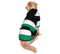 Palestine Flag Dog Hoodie for Medium Large Dogs, Warm Soft Pet Sweatshirt, Easy to Wear Jumper Clothes