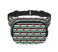 Palestine Flag Fanny Pack Belt Bag for Women and Men, Fashionable Waist Pack for Traveling, Hiking