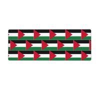 Palestine Flag Gaming Desk Mat, Wide Surface Desk Pad for Keyboard, Mouse and Improved Gaming Stability