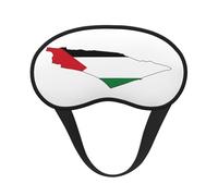 Palestine Flag Map Print Adjustable Eye Cover for Sleeping, Comfortable, Pressure-Free and Breathable Sleeping Masks