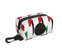 Palestine Flag Map print Dog Waste Bag Holders Dog Poop Bag Designed for Leash Doggie Waste Bag Dispenser