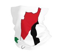 Palestine Flag Map Print Neck Warmer Ultra-Soft, Stretchy Neck Gaiter Winter Neck Gaiter Warmer For Menand Women