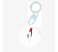 Palestine Flag Map Print Round Acrylic Pet Tag, Dog Neck Pendant Tags for Pets Circular Dog Cat Collar Name Tags