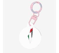 Palestine Flag Map Print Round Acrylic Pet Tag, Dog Neck Pendant Tags for Pets Circular Dog Cat Collar Name Tags