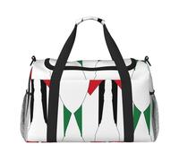 Palestine Flag Map print Travel Duffle Bag Gym Bag for Women,Puffer Tote Bag,Weekender Overnight Bag Organizer, Black, One Size