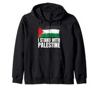 Palestine Flag Palestinian Map People Lovers Men Women Zip Hoodie