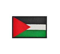 Palestine Flag Patch 1pc Embroidered Military Morale Emblem Badge Applique Fastener Hook and Bow for Garment Bag Merchandise Products