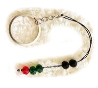 Palestine Flag Pattern Keyring, 7 Beads Tasbih Prayer Beads