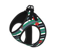 Palestine Flag Pet Leash Vest For Small Dogs Cats Reflective Adjustable Soft Outdoor Walking Hiking Training