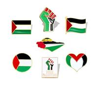 Palestine Flag Pin Badge Palestine Palestinian Flag Pin Badge Lapel Palestine National Enamel Badge Pin for Men Stand with Palestine