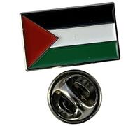 Palestine Flag Pin Badge | Small Rectangle enamel Palestine Lapel badge accesory ideal for business meetings | With butterfly Clasp | Size : 20mm x 10mm