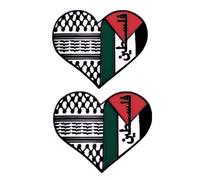 Palestine Flag Pins, Heart Shape Palestine Enamel Lapel Brooch Pin, Palestinian Badge Jewelry Souvenir Gift National