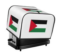 Palestine Flag Print 4-Slice Toaster Cover Dustproof Waterproof Kitchen Appliance For Protector Storage