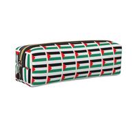 Palestine Flag Print Adults Pencil Case Pouch Stationery Organizer Office Travel Supply Accessory