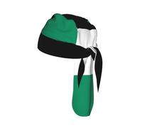 Palestine flag Print Bike Cap Breathable Headwrap Moisture Wicking Tie Back Helmet Liner Outdoor Event Gift 22-24 In
